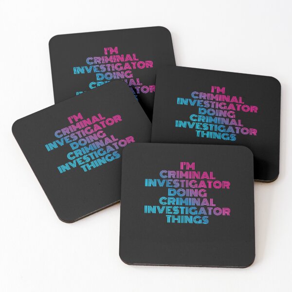 Item preview, I'm Criminal Investigator Doing Criminal Investigator Things Retro Neon designed and sold by SVPOD.