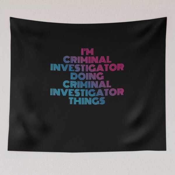 Item preview, I'm Criminal Investigator Doing Criminal Investigator Things Retro Neon designed and sold by SVPOD.