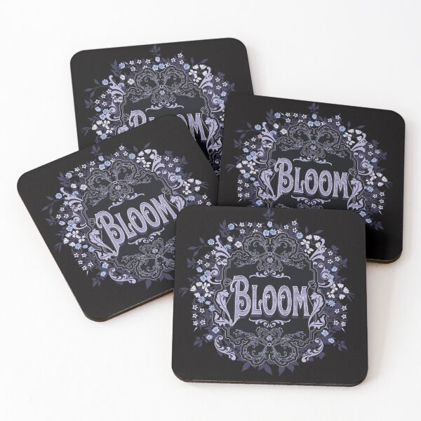 Item preview, Vintage Design Bloom Black Blue designed and sold by ljgift.