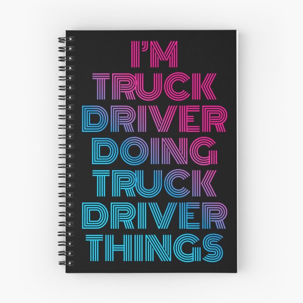 Item preview, I'm Truck Driver Doing Truck Driver Things Retro Neon designed and sold by SVPOD.