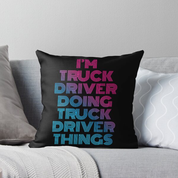 Item preview, I'm Truck Driver Doing Truck Driver Things Retro Neon designed and sold by SVPOD.