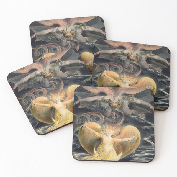 Item preview, William Blake - The Red Dragon and the Woman Clothed with the Sun, 1805 designed and sold by MurellosArt.