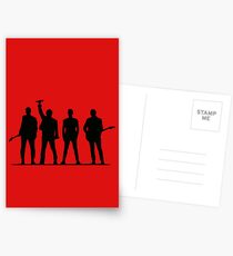 U2 silhouette The Joshua Tree Tour Postcards