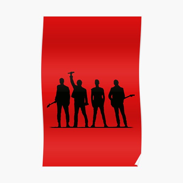U2 silhouette The Joshua Tree Tour Poster