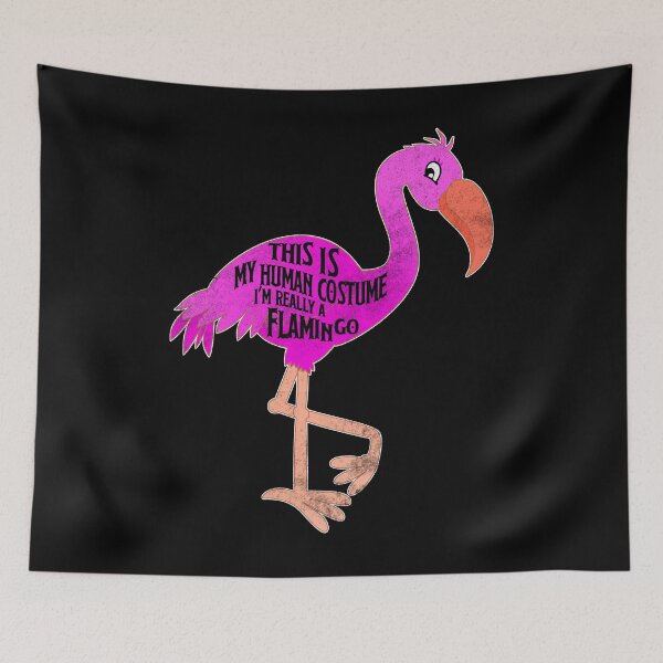 Item preview, This Is My Human Costume I'm Really Flamingo Tee designed and sold by roarr.