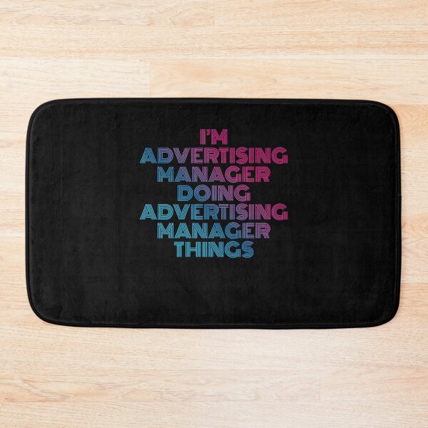 Item preview, I'm Advertising Manager Doing Advertising Manager Things Retro Neon designed and sold by SVPOD.