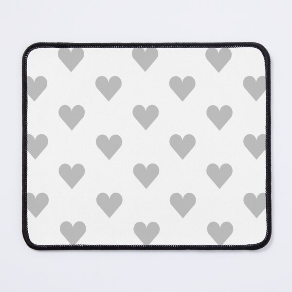Item preview, Medium SILVER GREY and WHITE LOVE HEARTS designed and sold by RachelMacht.