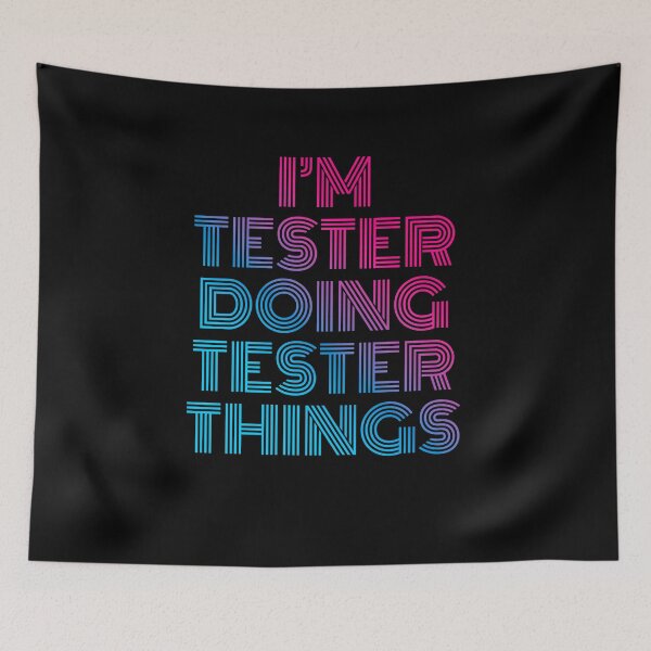 Item preview, I'm Tester Doing Tester Things Retro Neon designed and sold by SVPOD.