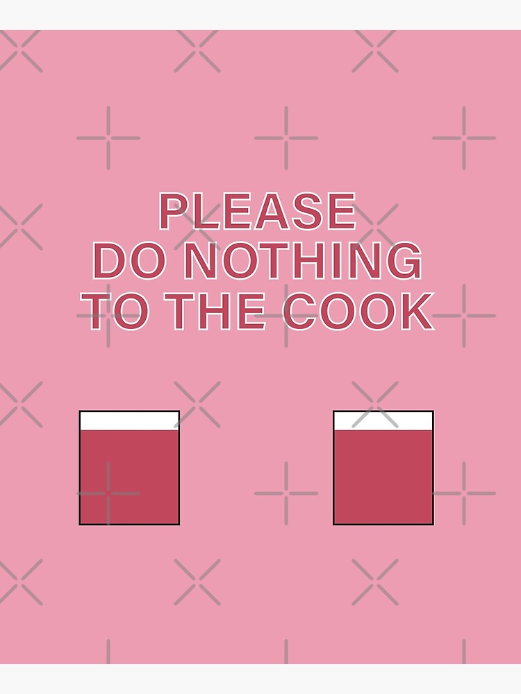 "please do nothing to the cook" Apron for Sale by danyahmed Redbubble