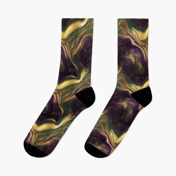 Item preview, Purple, Green and Gold marble pattern, Intricate marbling pattern designed and sold by TreasuryOE.