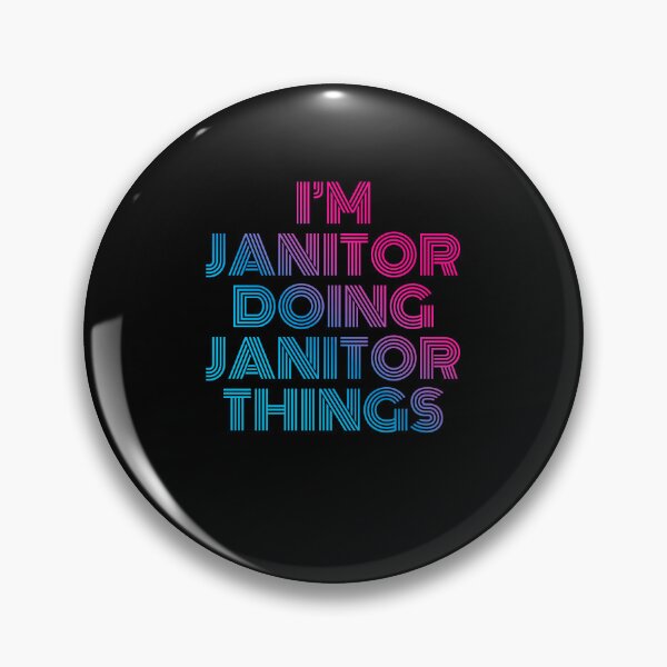 Item preview, I'm Janitor Doing Janitor Things Retro Neon designed and sold by SVPOD.
