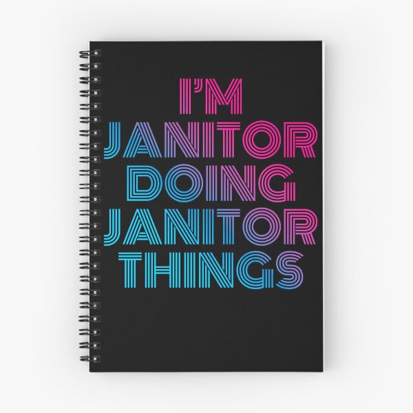Item preview, I'm Janitor Doing Janitor Things Retro Neon designed and sold by SVPOD.