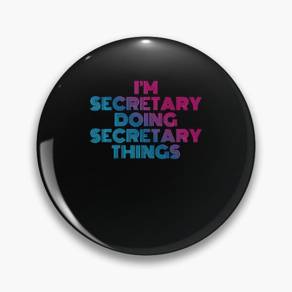 Item preview, I'm Secretary Doing Secretary Things Retro Neon designed and sold by SVPOD.