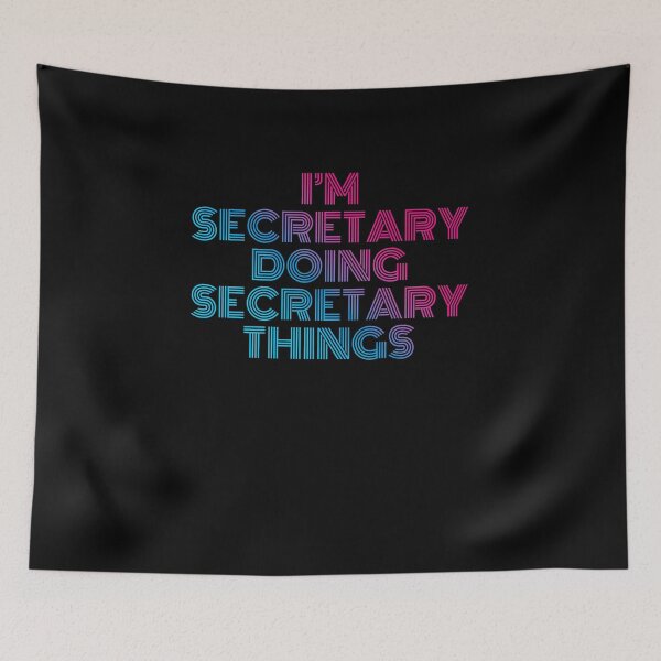 Item preview, I'm Secretary Doing Secretary Things Retro Neon designed and sold by SVPOD.