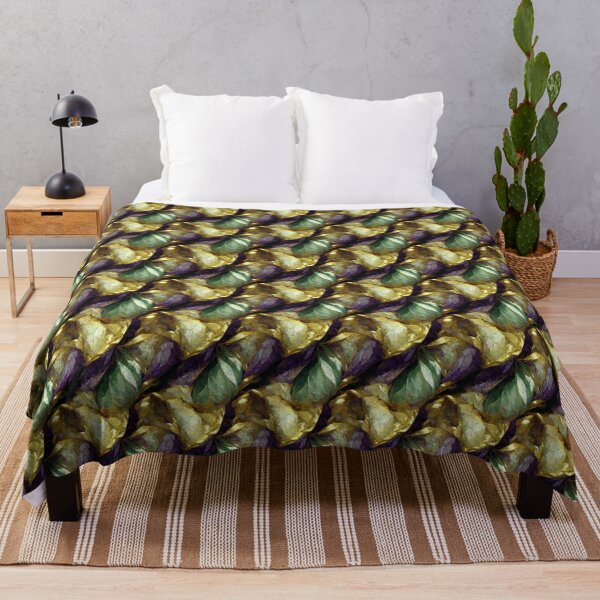 Item preview, Purple, Green and Gold marble pattern, Intricate marbling pattern designed and sold by TreasuryOE.