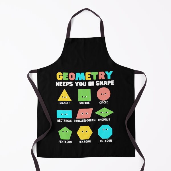 Item preview, Geometry Keeps You In Shape Cute Cartoon Faces designed and sold by DetourShirts.