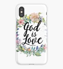 Christian Quote - God Is Love - 1 JOHN 4:16 iPhone Case