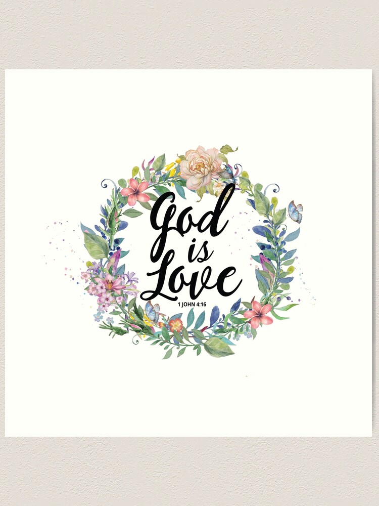 God is Love - 1 John 4:16 - Custom Inspirational Engraved Tumbler