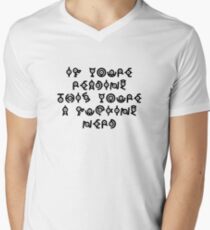 Kryptid T-Shirt mit V-Ausschnitt