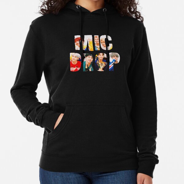BTS Bangtan Mic Drop Lightweight Hoodie