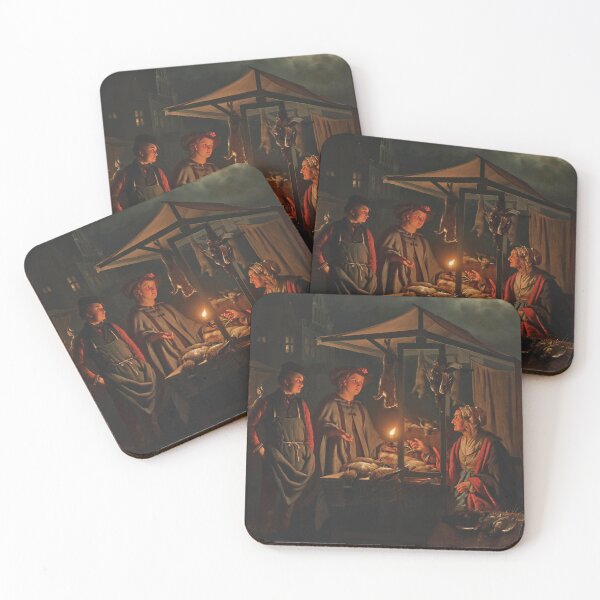 Item preview, The Game Seller | Petrus Van Schendel | 1863 Romanticism Art designed and sold by CJET.