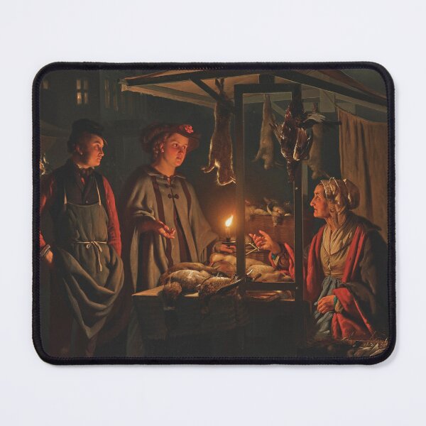 Item preview, The Game Seller | Petrus Van Schendel | 1863 Romanticism Art designed and sold by CJET.