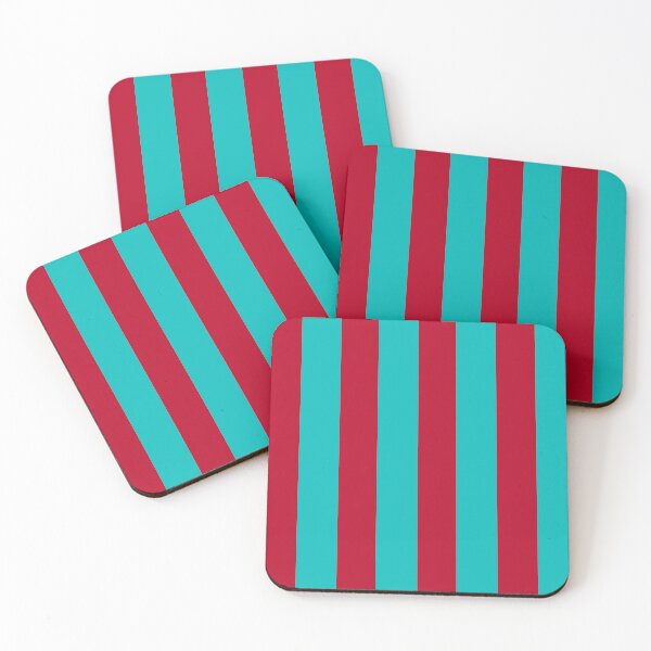 Item preview, On the line, cherry and aqua designed and sold by E-W-D.