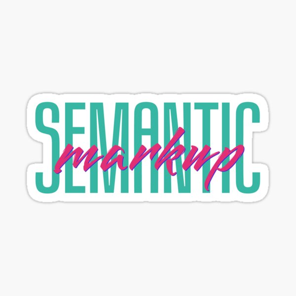 Radical Duotype: Semantic Markup Sticker