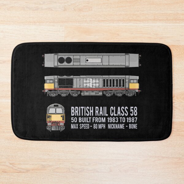 Item preview, British Rail Class 58 Train Bone Locomotive Diagrams Gift designed and sold by Maljonic.
