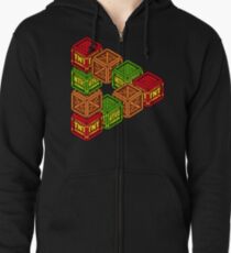 Sudadera con capucha y cremallera Para siempre N.Sane