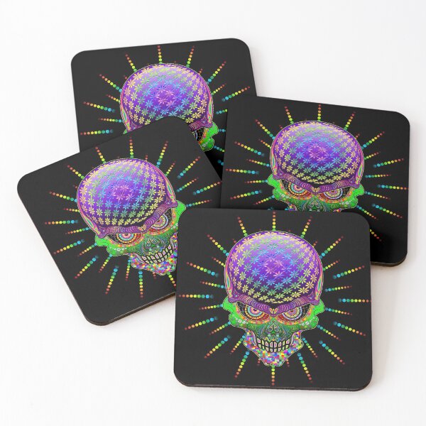 Item preview, Crazy Skull Psychedelic Explosion designed and sold by BluedarkArt.