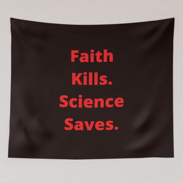 Item preview, Faith Kills-Science Saves designed and sold by Radicomics.