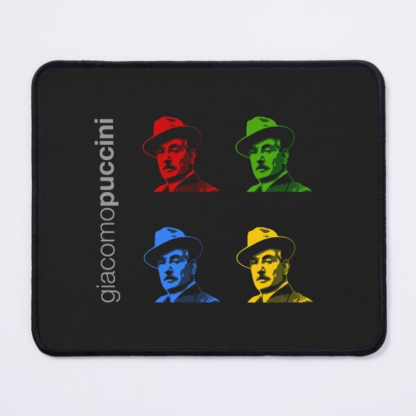 Item preview, Quadrichrome Giacomo Puccini portrait poster  designed and sold by CMYKStudio.