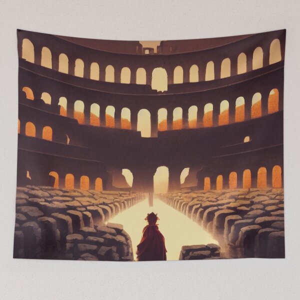 Item preview, Gladiator at colosseum designed and sold by chatzous.
