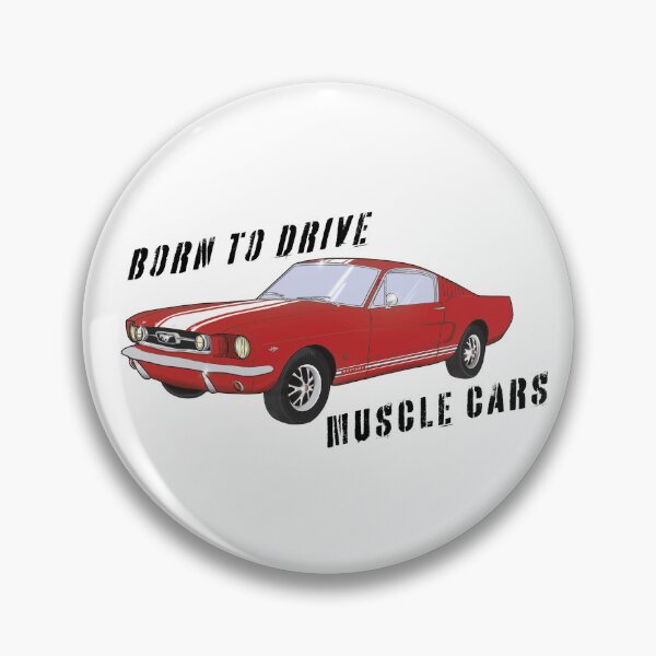 Item preview, Mustang Red Pony Car Muscle Car Fastback designed and sold by UniqueBelleVie.