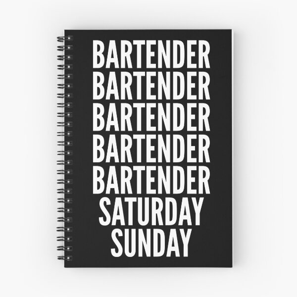Item preview, Bartender saturday and sunday for Bartenders designed and sold by SVPOD.
