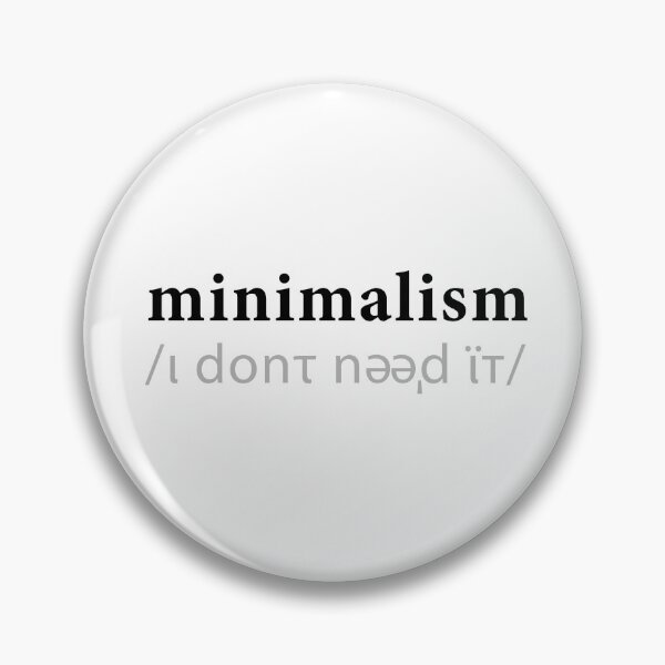 Item preview, minimalism definition black and gray text; I don't need it designed and sold by joanna-jpg.