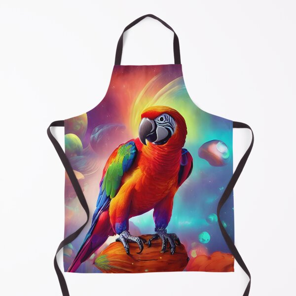 Item preview, Parrot Standing in the Galaxy on top of an Almond designed and sold by winterswinner.