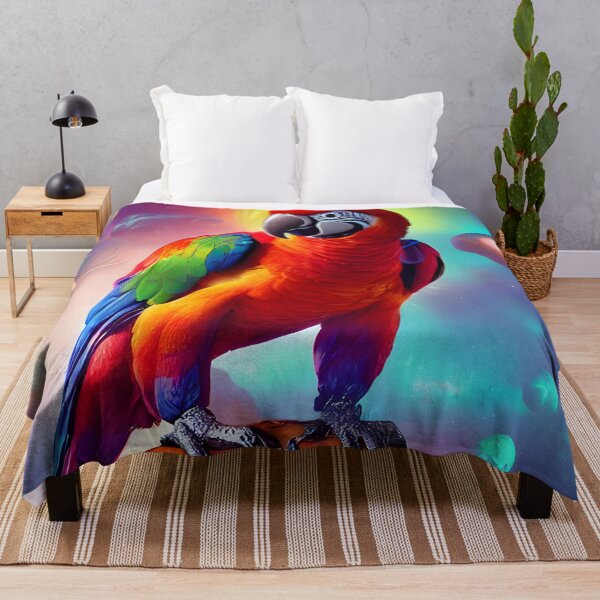 Item preview, Parrot Standing in the Galaxy on top of an Almond designed and sold by winterswinner.