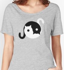 Yin Yang Cat Women's Relaxed Fit T-Shirt