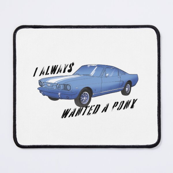 Item preview, Mustang Blue Pony Car Muscle Car Fastback designed and sold by UniqueBelleVie.