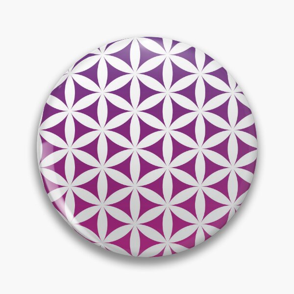 Item preview, Purple n Fuschia Flower of Life Seamless Repeat Pattern designed and sold by ClaudiaFlores.