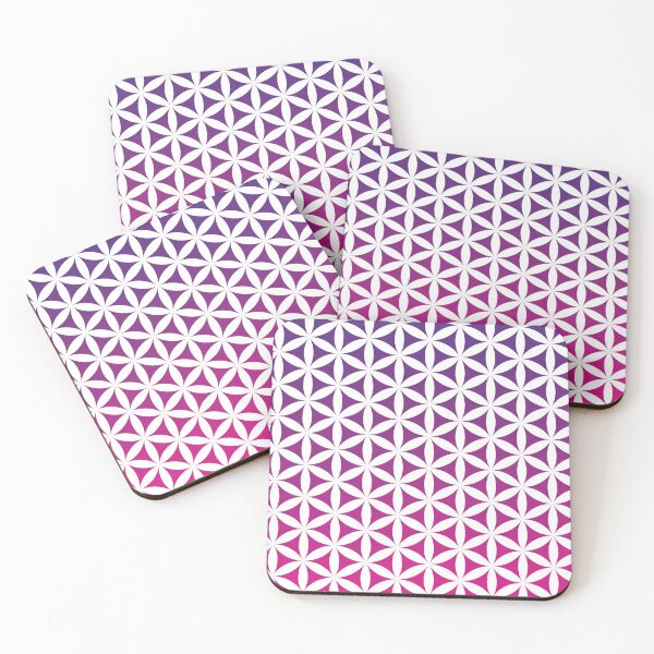 Item preview, Purple n Fuschia Flower of Life Seamless Repeat Pattern designed and sold by ClaudiaFlores.
