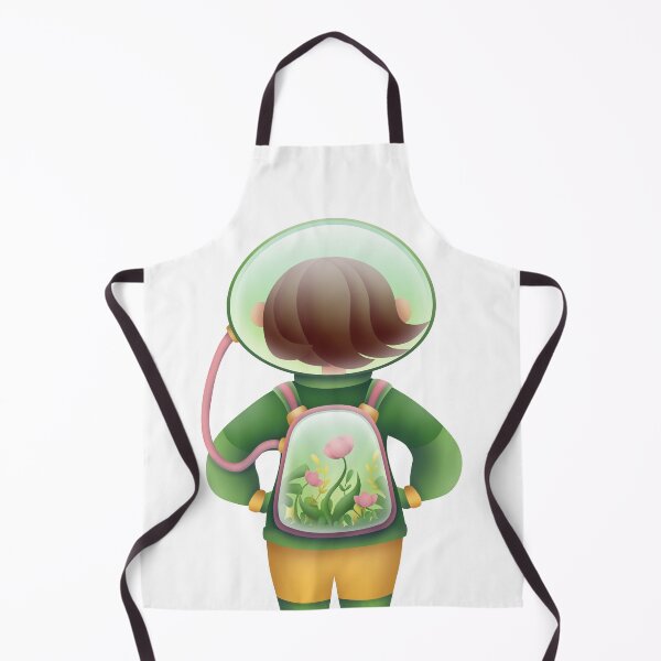 Item preview, Woman in a spacesuit with a backpack of plants breathes fresh air designed and sold by Marharyta Pavliuk.