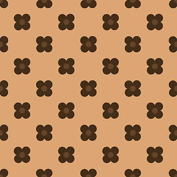 Artwork thumbnail, Neutral tone flower pattern by SimpleFloStudio