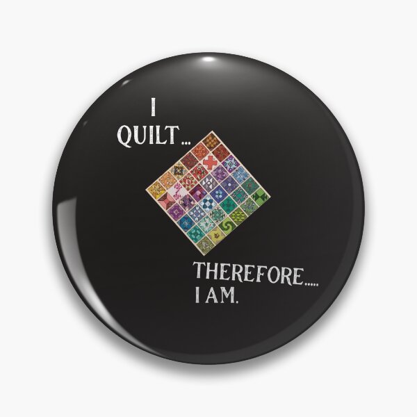 Item preview, I quilt therefore I am Quilting design designed and sold by spinningvisions.