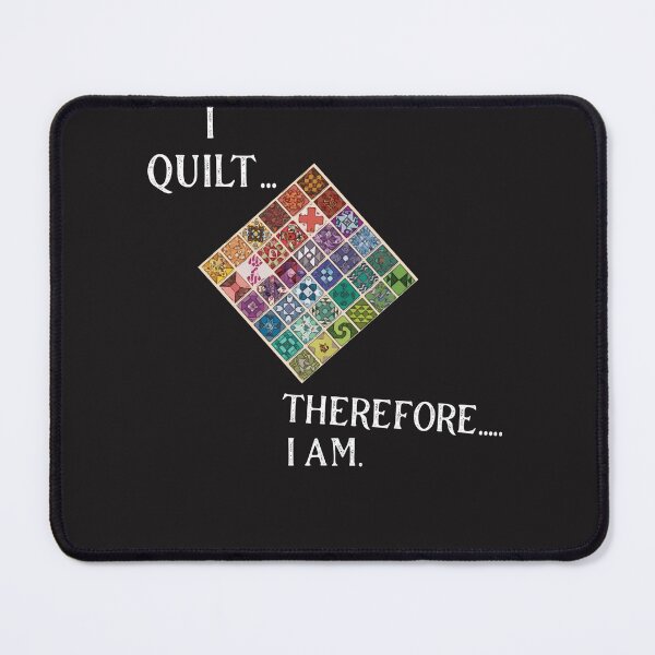 Item preview, I quilt therefore I am Quilting design designed and sold by spinningvisions.