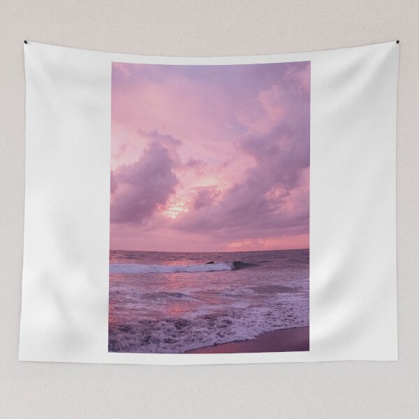 Item preview, Beautiful Purple Ocean Sunset Sky, Cotton Candy Beach  designed and sold by newburyboutique.