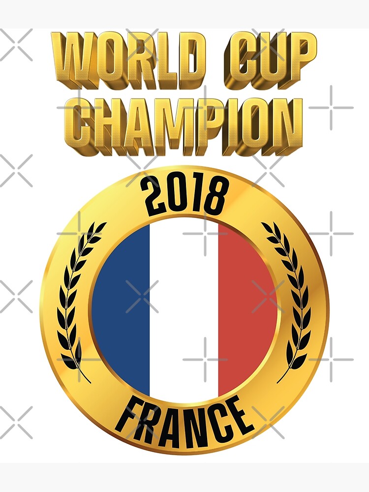 Baixe o pôster da França, campeã da Copa do Mundo 2018