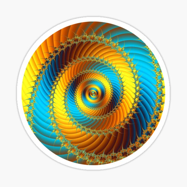 Fractal Art - Spiral Staricase Sticker